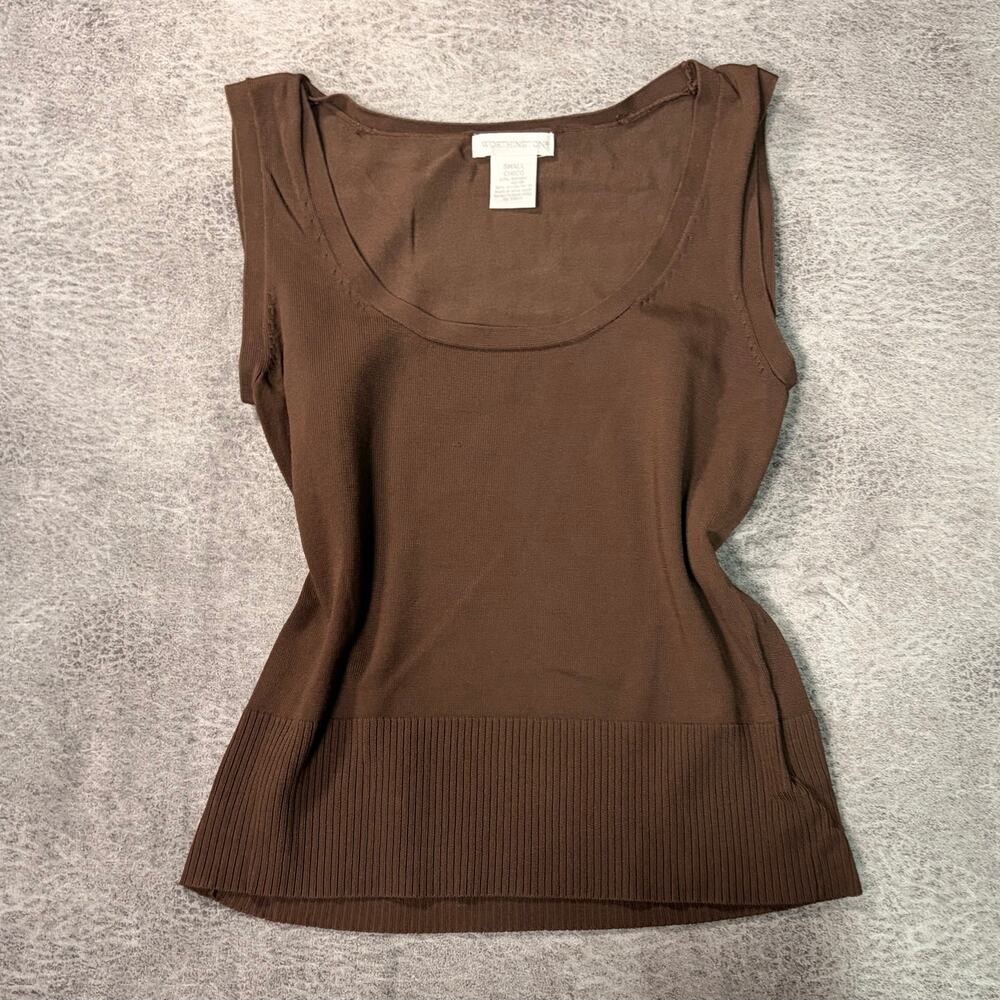 Brown Knit Worthington Tank Top